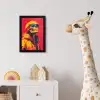 Zonnebril - Schedel - Jas - Rood fotolijst zwart zonder passe partout klein -usfeer4_kinderkamer