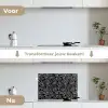 Lijnen - Patronen - Vloeiend - Bogen keuken achterwand spatscherm klein 900 -voor_na_NL