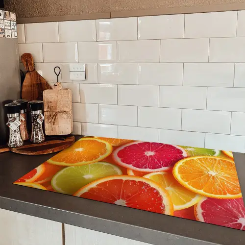 Fruit - Kleurrijk - Close up Inductie beschermer vinyl 3mm klein -sfeer3