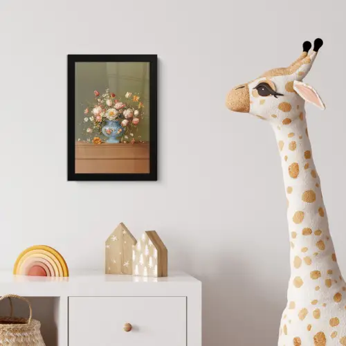Neutral - Bloemen - Boeket - Vaas fotolijst zwart zonder passe partout klein -usfeer4_kinderkamer