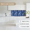 Blad - Palm - Blauw keuken achterwand 2 middel 871 -sfeer4_NL