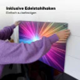 Abstract - Light - Burst - Modern - Colorful Inductie beschemer met haakjes klein -ky-ophangen-de