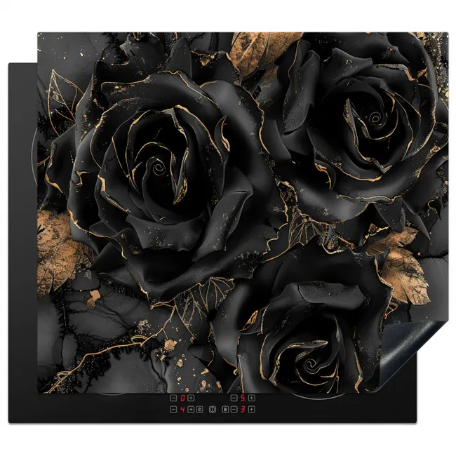 Fluisteringen van Obsidiaan Inductie beschermer vinyl 3mm middel -3d