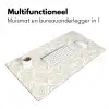 Abstract - Ruit - Beige Muismat XXL klein 681 -sfeer4