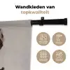 Katoenbol - Minimalistisch - Wit Wandkleed katoen klein -sfeer2