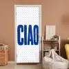 Ciao - Blauw - Stippen deurposter klein -sfeer1