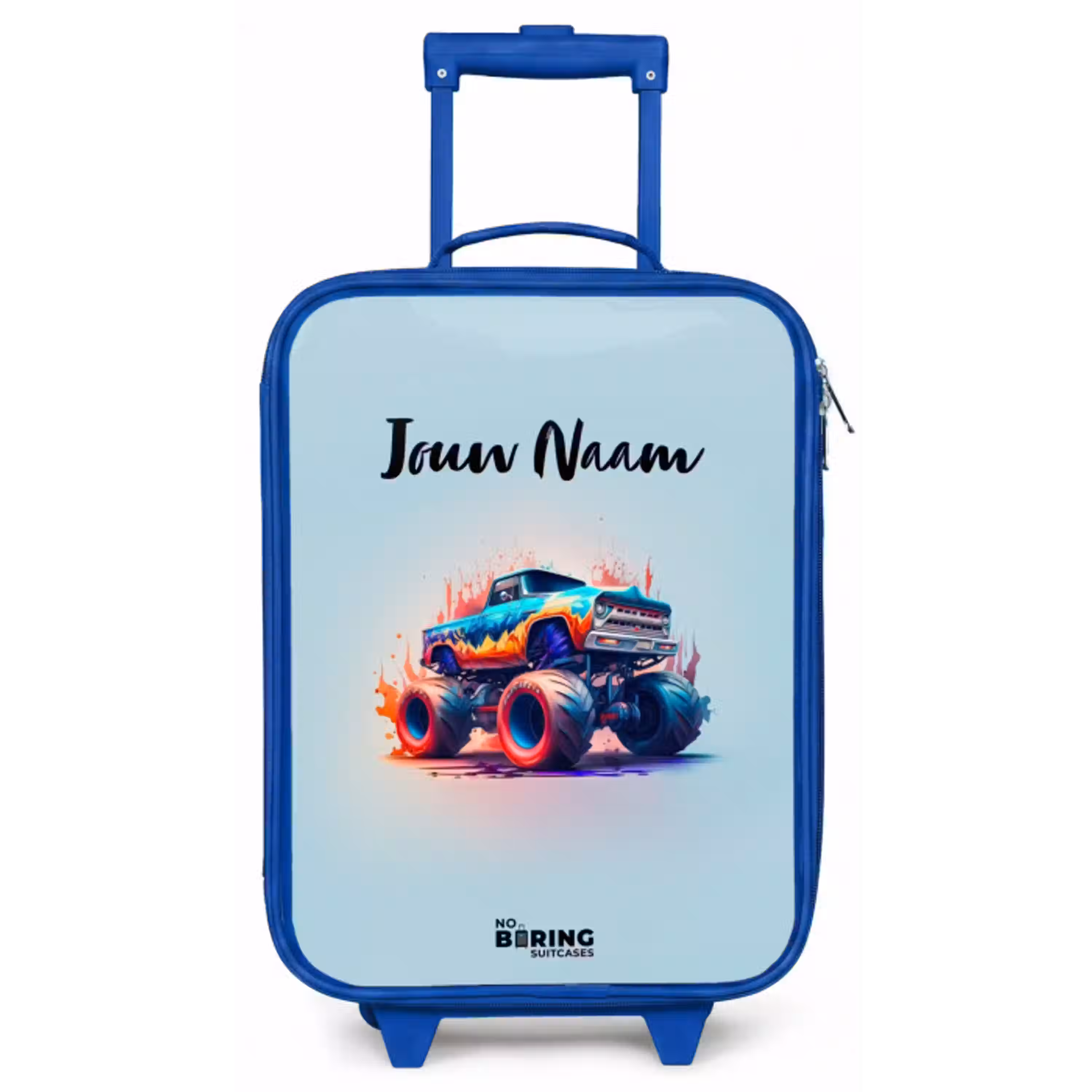 Fierce Wheels Kinderkoffer - Blauw klein -zz3dotto