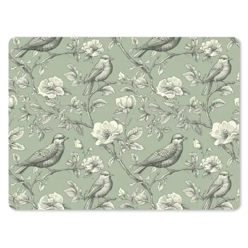 Klassiek - Botanisch - Groen muismat rubber klein 262 -3d