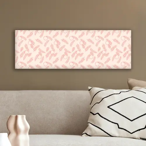 Roze - Veren - Patroon canvas 2cm klein 828 -sfeer3