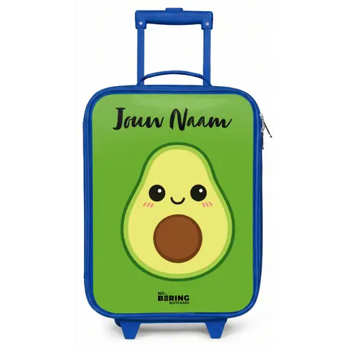 Kawai - Avocado - Groen Kinderkoffer - Blauw klein -zz3dotto