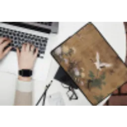 Oosters - Elegant - Kleurrijk laptophoes neopreen klein -bureau