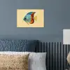 Vis - Vinnen - Blauw - Ogen poster papier klein -sfeer2
