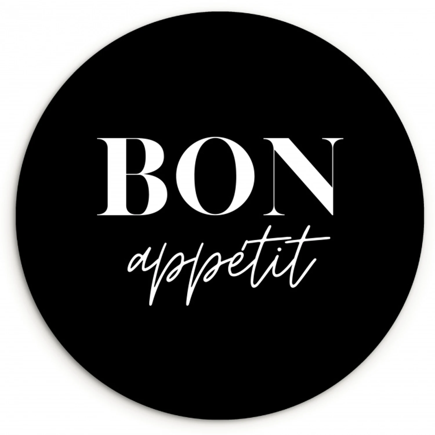 Eetlustige Uitnodiging KitchenYeah - Keuken - Wandcirkel Forex klein -3d