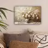 Bloemen - Vaas - Stilleven - Beige canvas 2cm klein -sfeer1