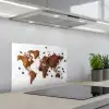 Wereldkaart - Koffie - Marmer keuken achterwand spatscherm klein -3d_schuin