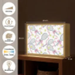 Tennis - Strikken - Kleurrijk Light Box met batterij (Wandlamp) middel 907 -USP_websiteoverzichtDE