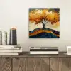 Boom - Natuur - Goud - Modern aluminium wit klein -sfeer1