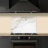 Marmer - Steen - Wit - Goud - Marmerlook - Steen - Luxe keuken achterwand spatscherm klein -sfeer1