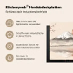 Bergtop - Meer - Bloesem Inductie beschemer met haakjes klein -ky-usp-de