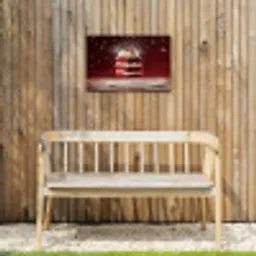 Rode - Velvet - Taart - Eten Tuinposter op houten frame 2 cm dik klein -sfeer4