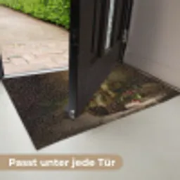 Kaarslicht - Kerst - Veelkleurig Deurmat klein -USP_DE