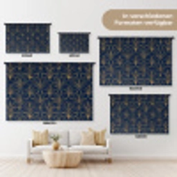 Deco - Waaier - Blauw Wandkleed katoen klein 269 -tsfeer8_DE
