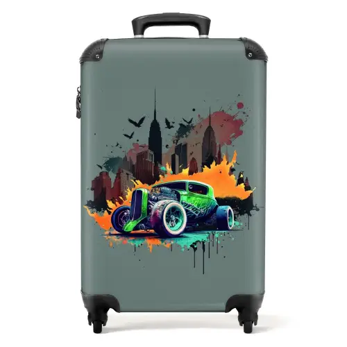 Auto in spookstad Koffer - NBS - Handbagage middel -productfoto_recht