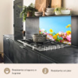 Bloemen - Kleurrijk - Blauw - Natuur keuken achterwand 2 middel -usp_ES