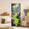 Natuur - Hortensia - Bloemen - Groen deurposter klein -sfeer2