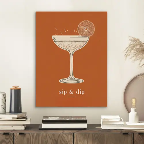 Cocktail - Oranje - Zomer - Quote PET vilt klein -sfeer1
