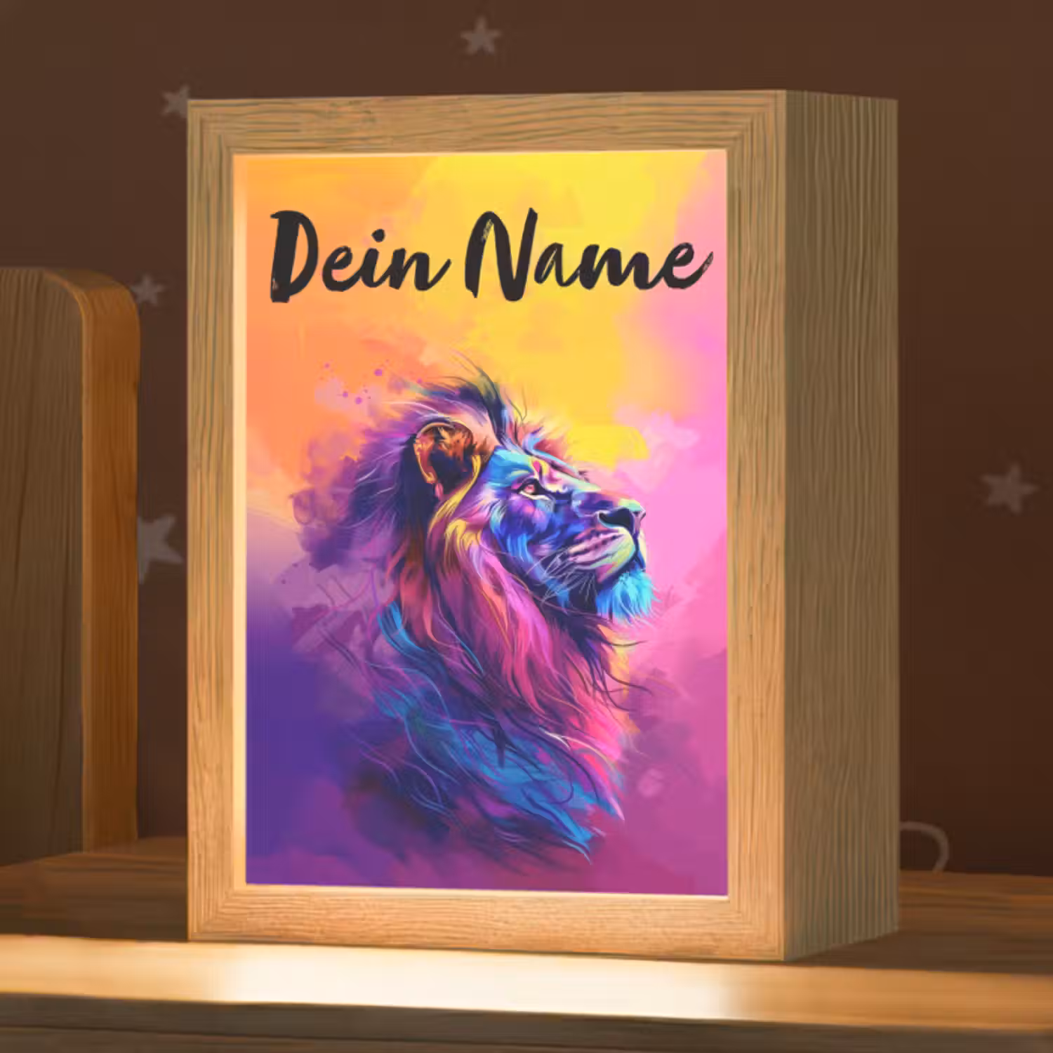 Nachtlicht Kinder mit Namen - Löwe - Farbe - Farben - Tier