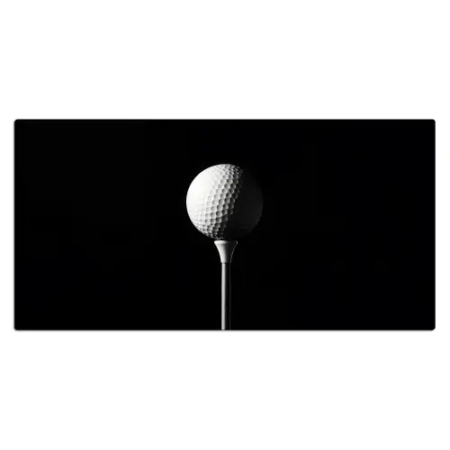 Golfbal - Minimalistisch - Wit Muismat XXL klein -3d_leeg