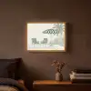Terras - Illustratie - Groen Light Box met batterij (Wandlamp) middel -sfeer4