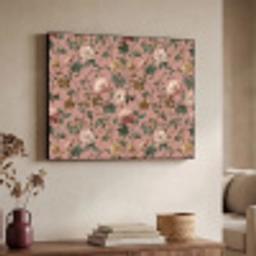 Bloemen - Klassiek - Roze Textielframe zwart klein 947 -sfeer3