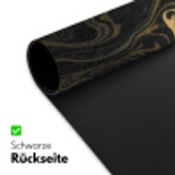 Marmer - Textuur - Grijs - Goud - Marmerlook - Luxe Muismat XXL klein -ysfeer2_duits