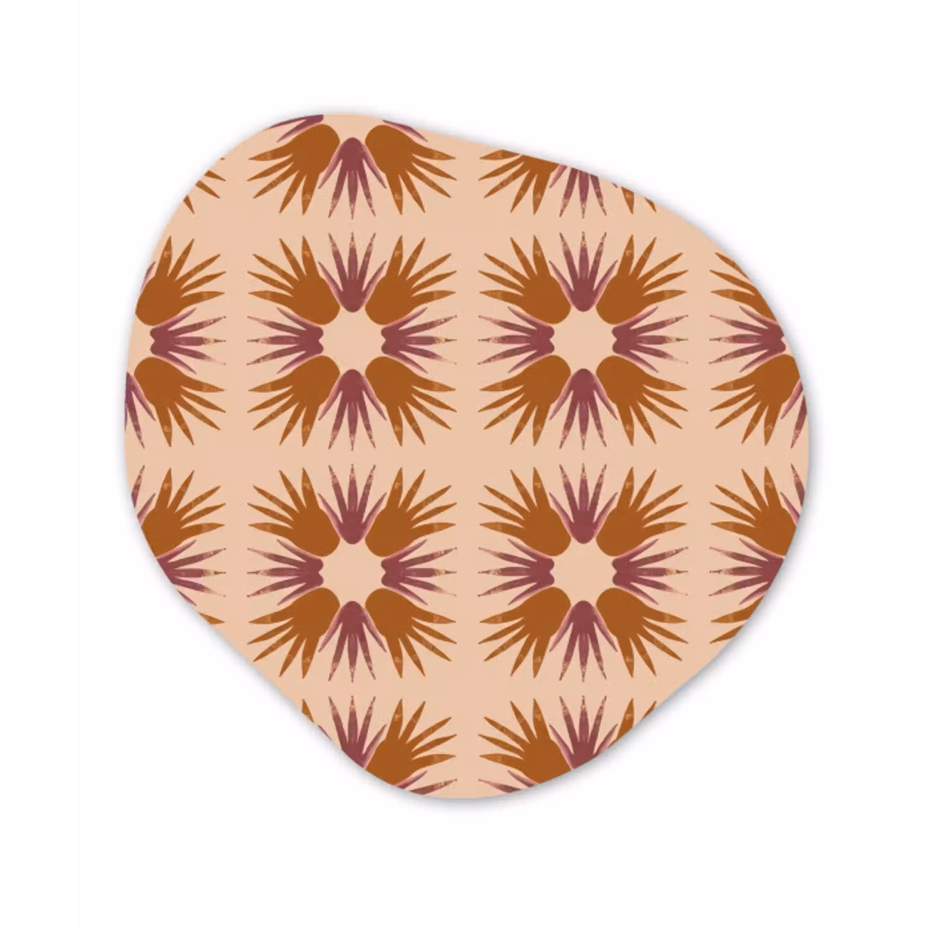 Ornament - Patroon - Oker Wandcirkel Organisch Forex 3mm klein 629 -3d