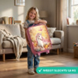 Eenhoorn - Vlinder - Roze - Manen Kinderkoffer - Roze klein -sfeer2_NL