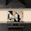 Abstract - Modern - Geometrisch - Pastel keuken achterwand spatscherm klein -sfeer1
