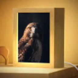 Roofvogel - Buizerd - Bruin Light Box met kabel (Kinderlampje) klein -zzzz_3d_website
