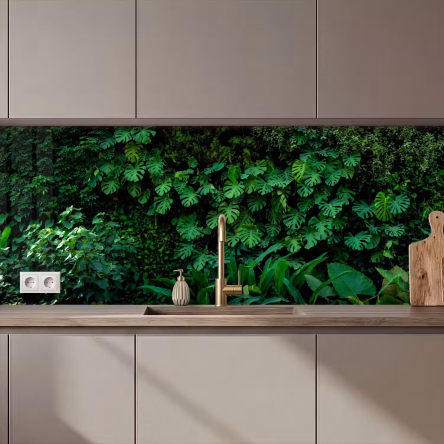 Küchenrückwand - Natur - Wald - Grün - Monstera