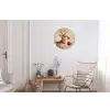 Kerst - Hert - Gewei - Kerstbal - Rendier Wandcirkel aluminium klein -woonkamer