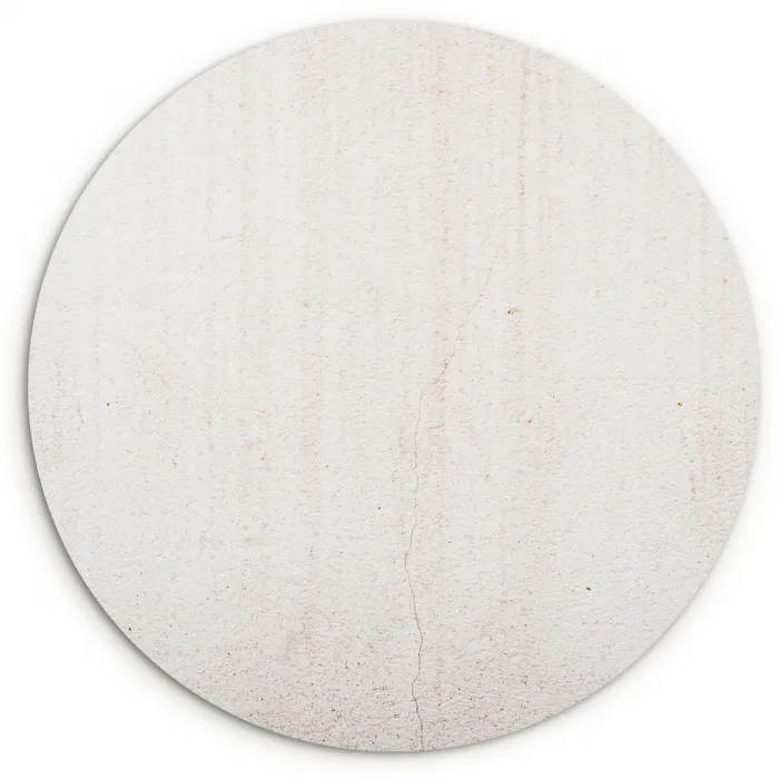 Beton - Muur - Wit Wandcirkel kunststof plaat 5mm dik klein -3d