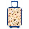 Insectenpatroon in bruin, roze en oranje op beige achtergrond Kinderkoffer - Blauw klein -zz3dotto