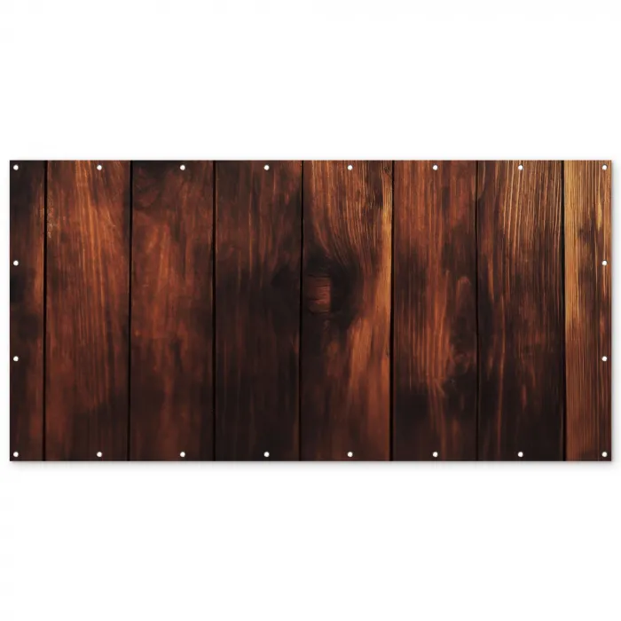 Hout - Planken - Vintage - Donkerbruin Balkonbeschermer Duitsland klein -zz_3d