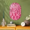 Roze - Schuim - Bubbels Wandcirkel Ovaal Forex klein -sfeer2