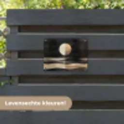Maan - Cirkel - Goud tuinposter los doek klein -sfeer3