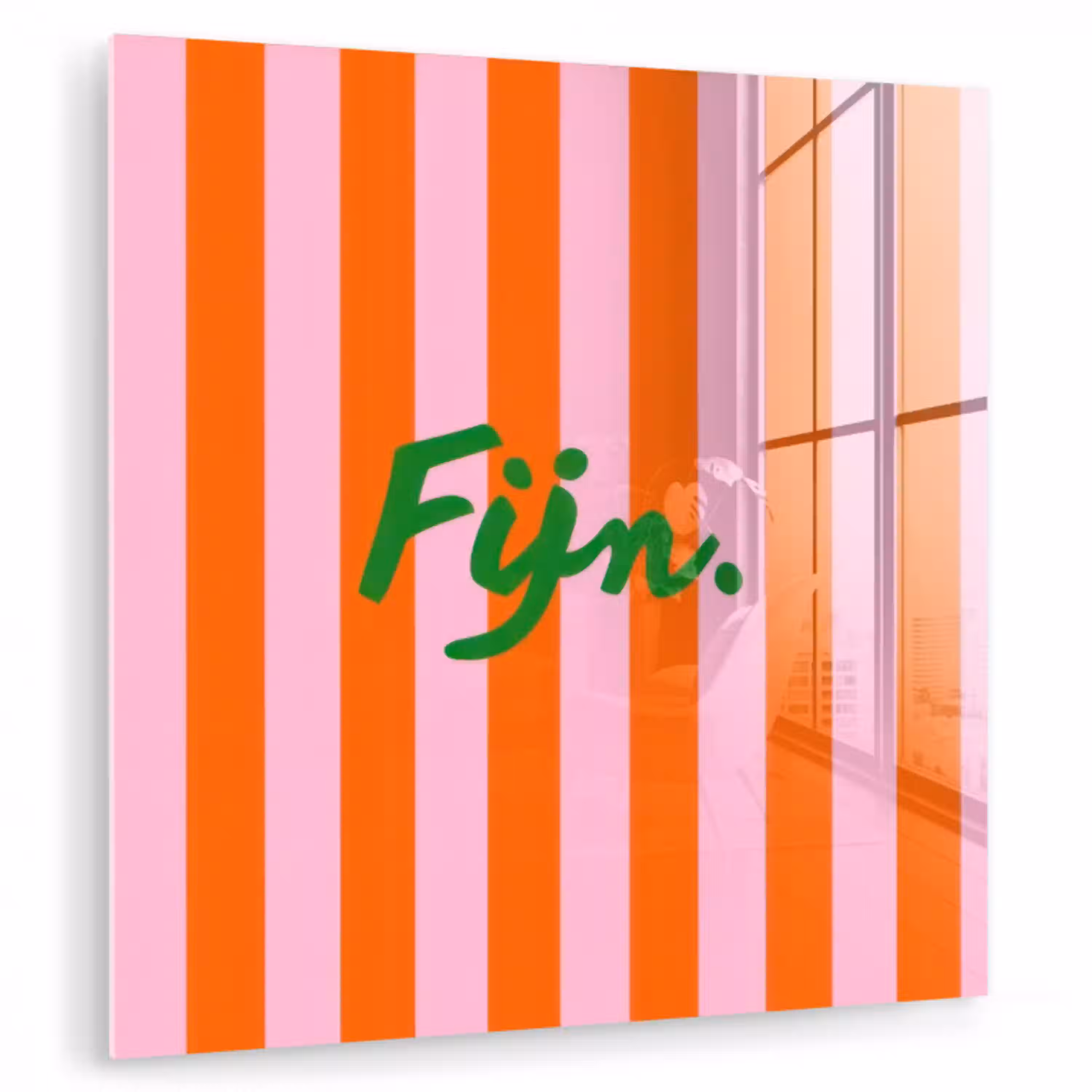 Patroon - Oranje - Fijn - Strepen plexiglas 5mm klein -zzzproduct_nieuw