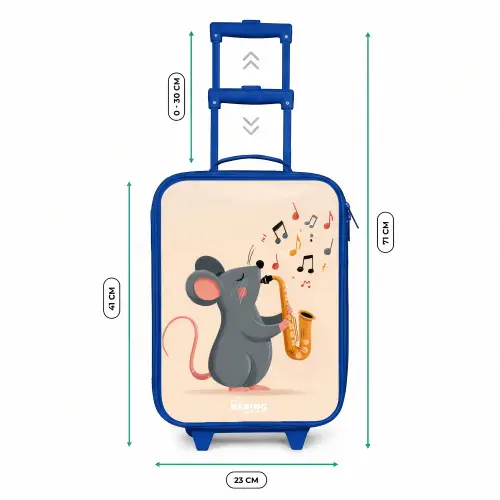 Muis - Saxofoon - Muziek Kinderkoffer - Blauw klein -productfoto_formaten