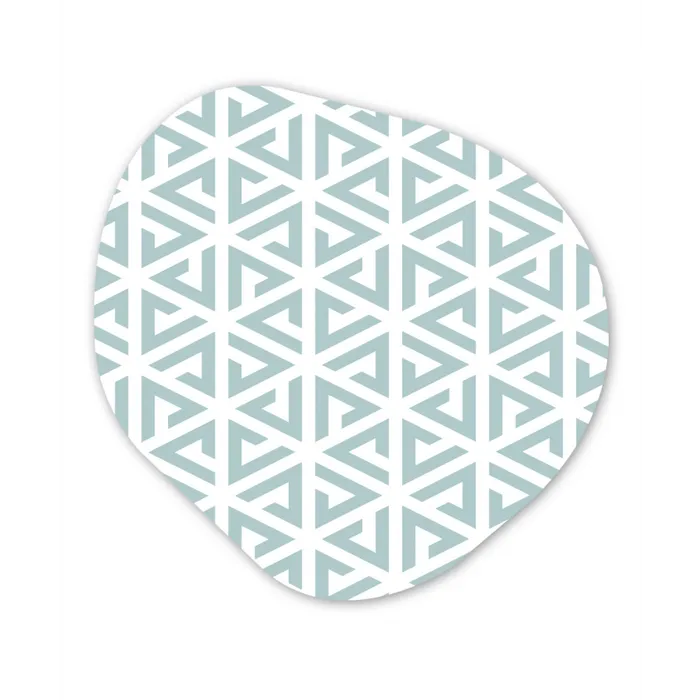 Design - Geometrie - Patroon - Driehoek Wandcirkel Organisch Forex 3mm klein 629 -3d