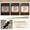Koraal - Stipjes - Roze Light Box met batterij (Wandlamp) middel -USP_dimbaarNL